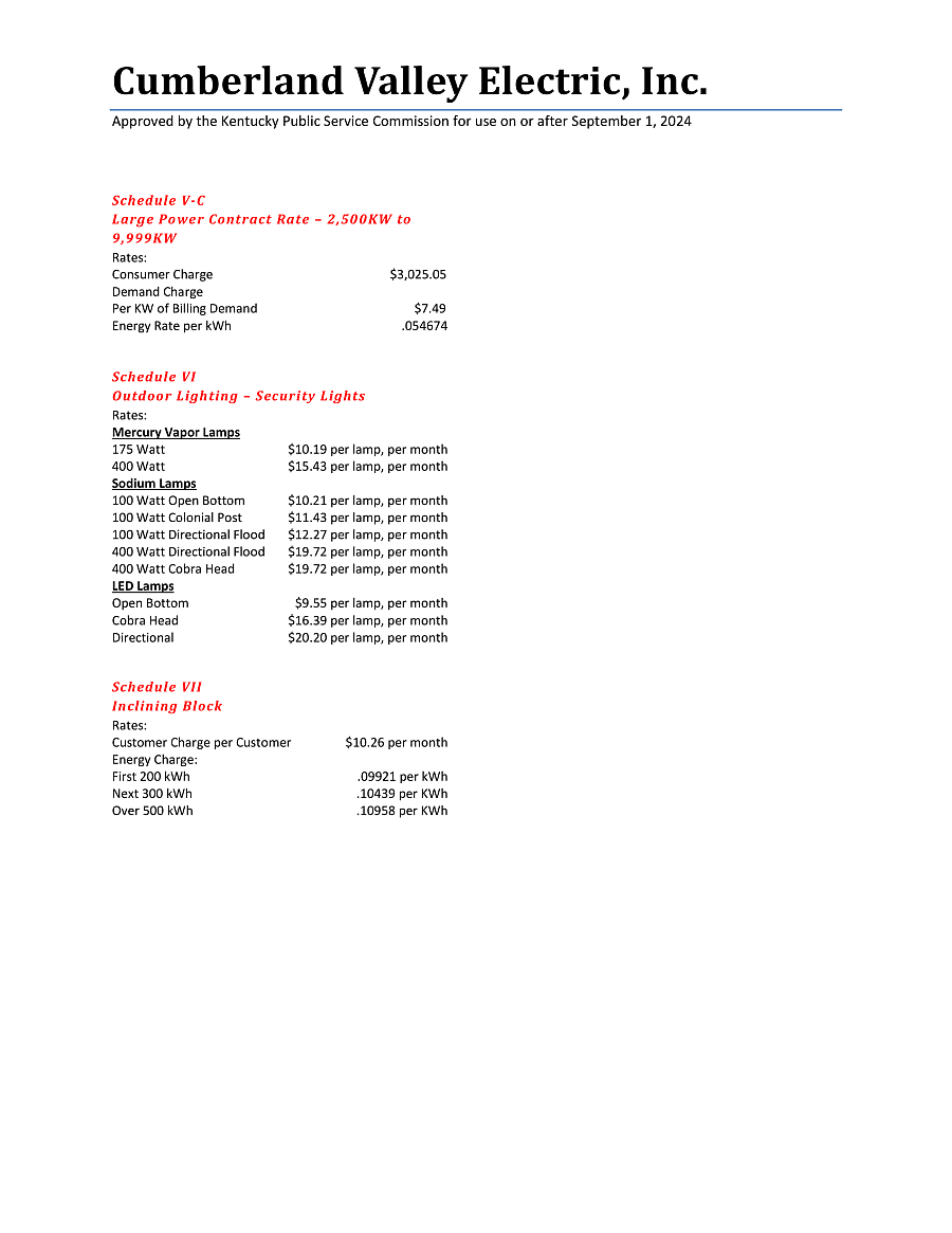 rate summary page 2